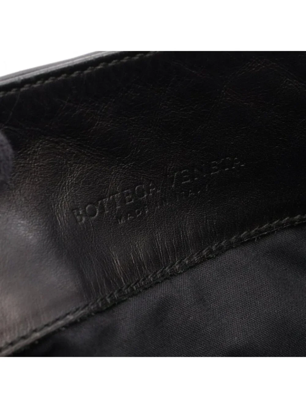 Bottega Veneta Shoulder Bag Intrecciato Black Leather